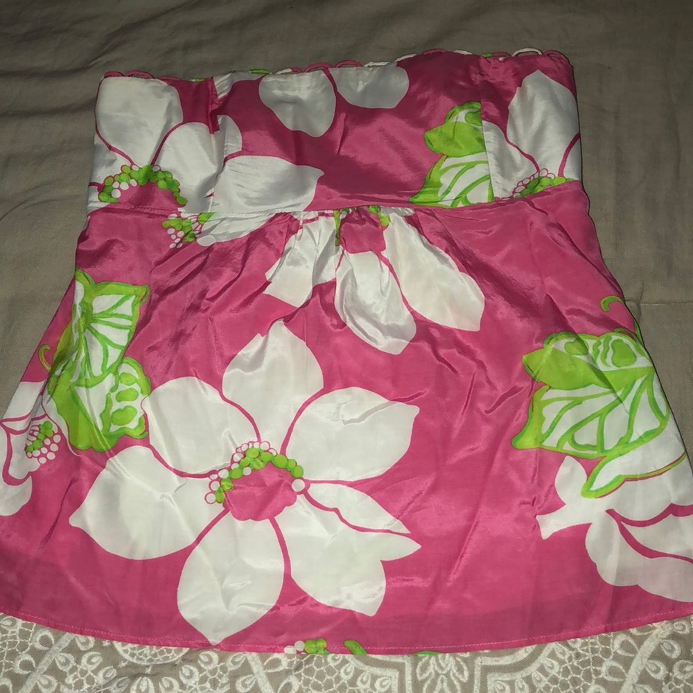 Lily Pulitzer strapless blouse